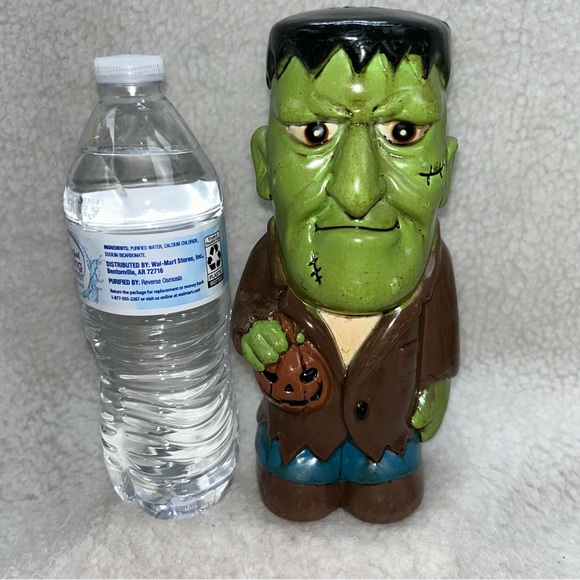 Dynagood 2001 Frankenstein blow mold Halloween decor 9" table top decor big head - Picture 2 of 12